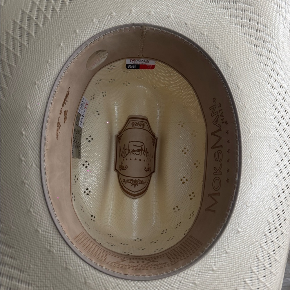 Authentic Western Cowboy Hat with Decorative Feather Band - Picture 5 of 5